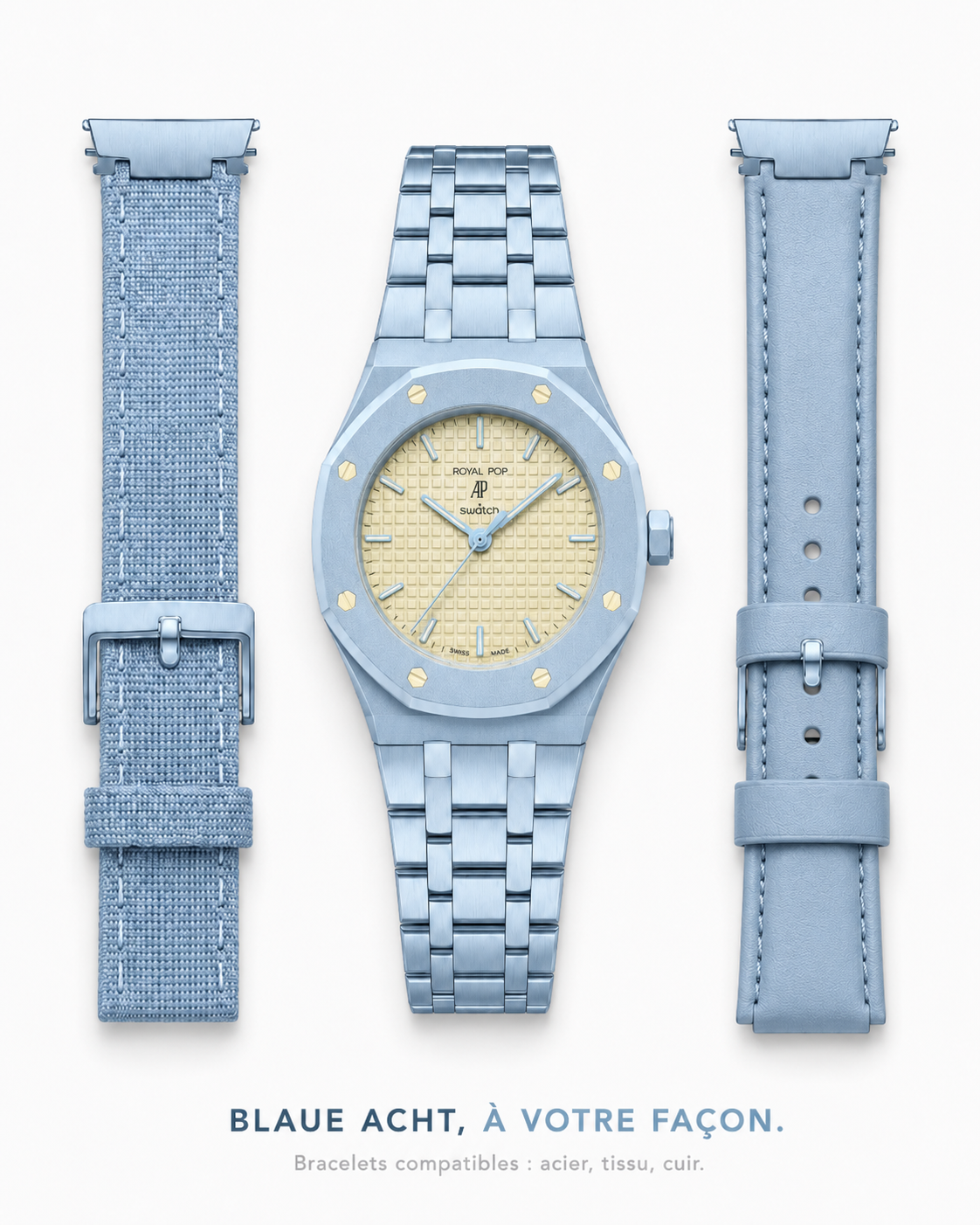 Blaue Acht - bracelets compatibles